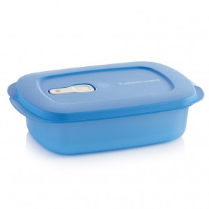 Tupperware Crystalwave Plus 4-cup/1 L Rectangular Cobalt Lunch and Snacks | NSJU79603