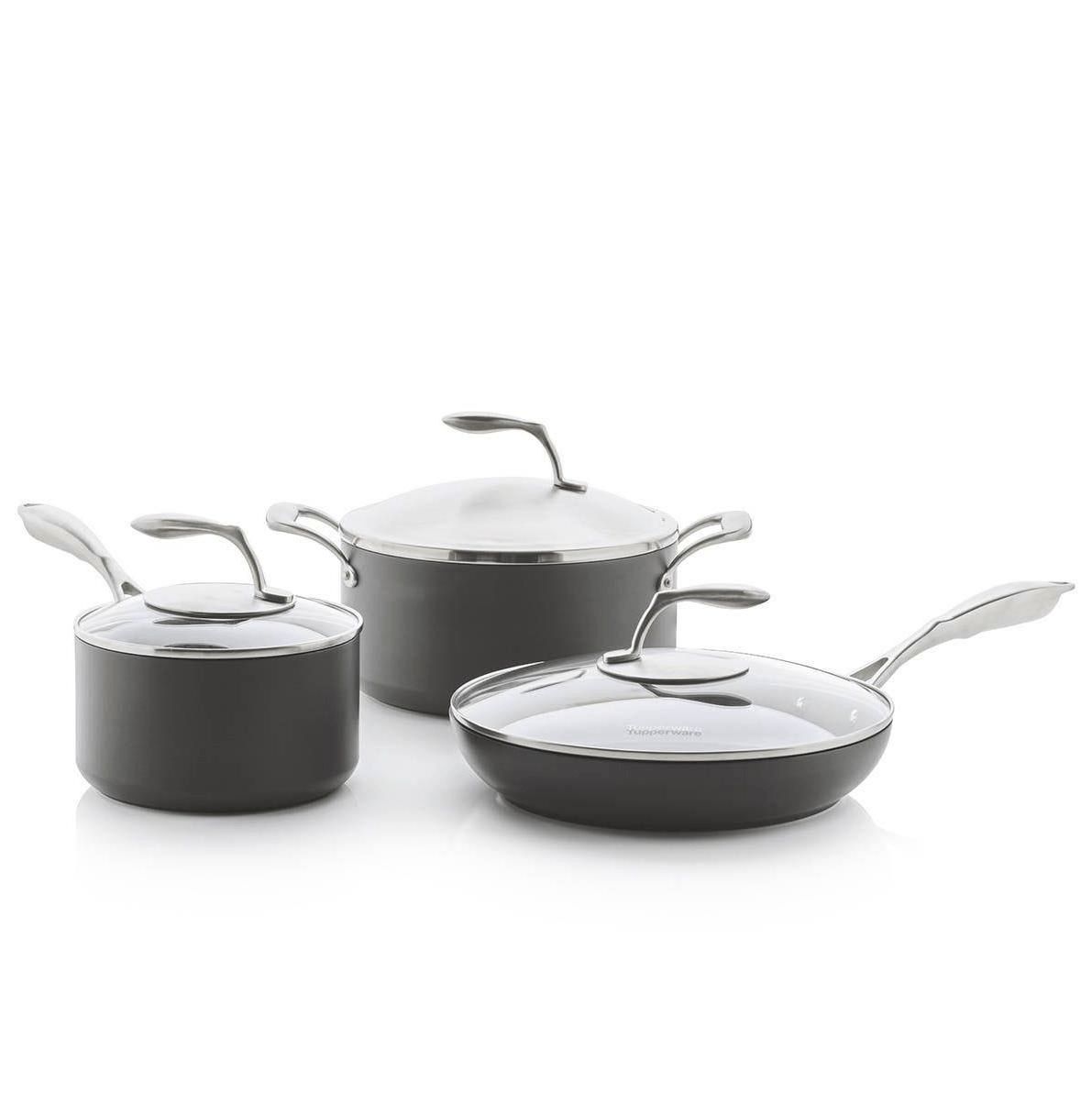 Tupperware Chef Series Ii Cookware Essential Set Oven and Stovetop Cooking | TYEB14052