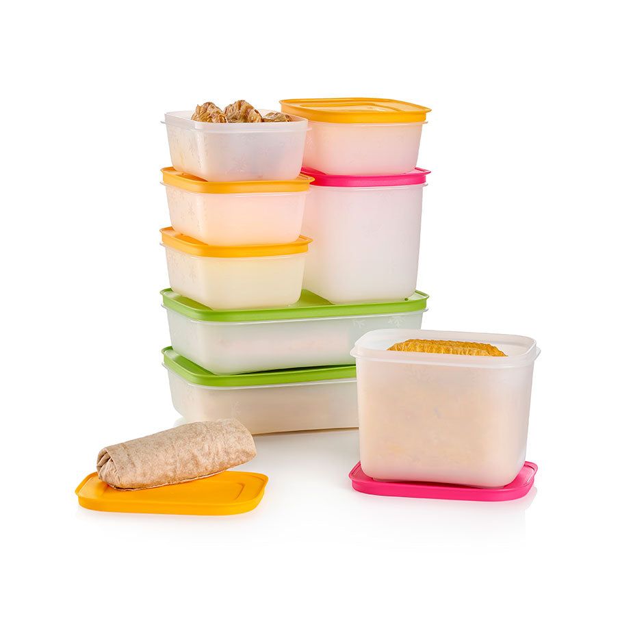 Tupperware Freezer Mates Plus 8-pc. Starter Set Pink Freezer Storage | GXZL98620