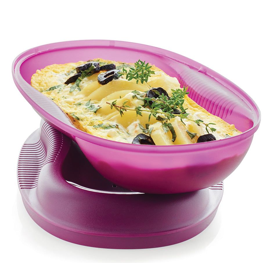 Tupperware Microwave Breakfast Maker Set Purple Microwave Cooking | XMTI26978