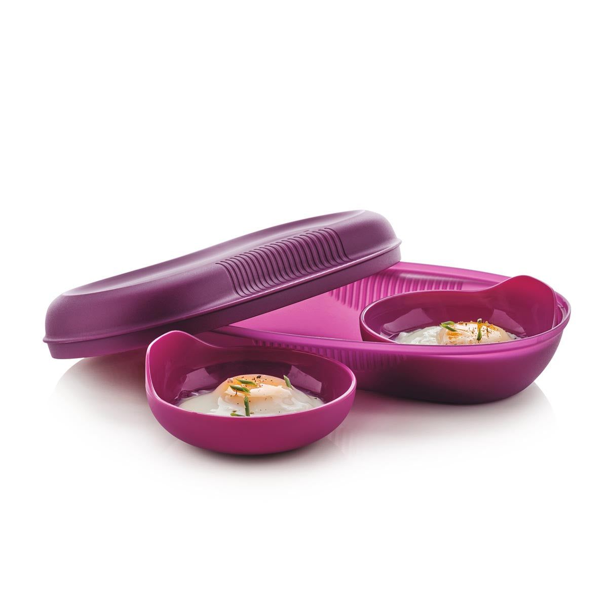 Tupperware Microwave Breakfast Maker Set Purple Microwave Cooking | XMTI26978