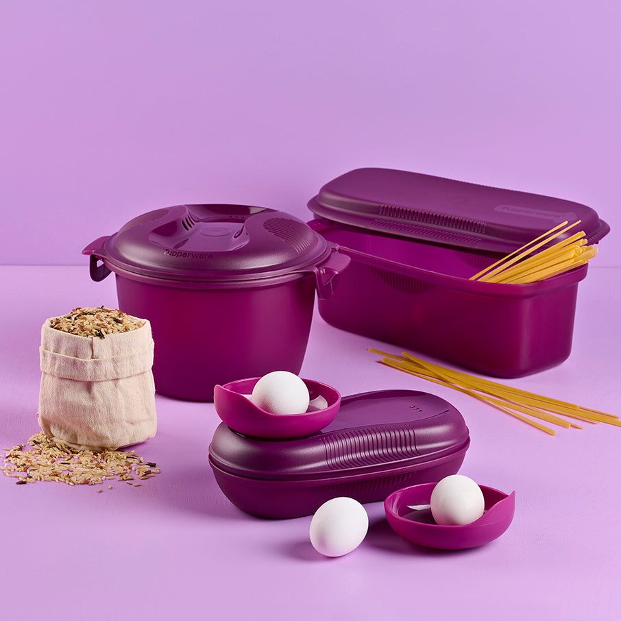 Tupperware Microwave Magic Set Purple Cabbage Microwave Cooking | BLHQ39825