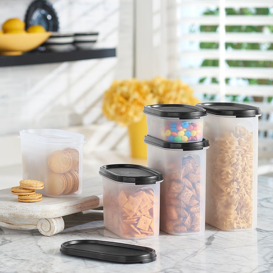 Tupperware Modular Mates Oval 3 Black Dry Storage | CBIL30275