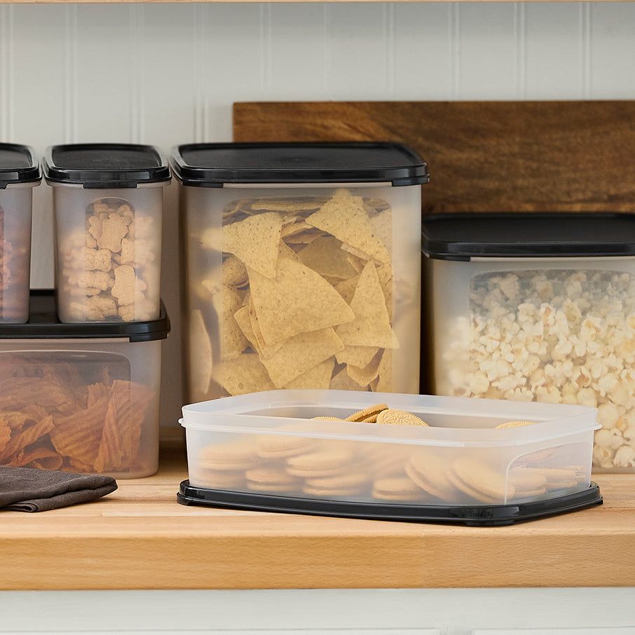 Tupperware Modular Mates Rectangular 1 Black Dry Storage | RFKD83591