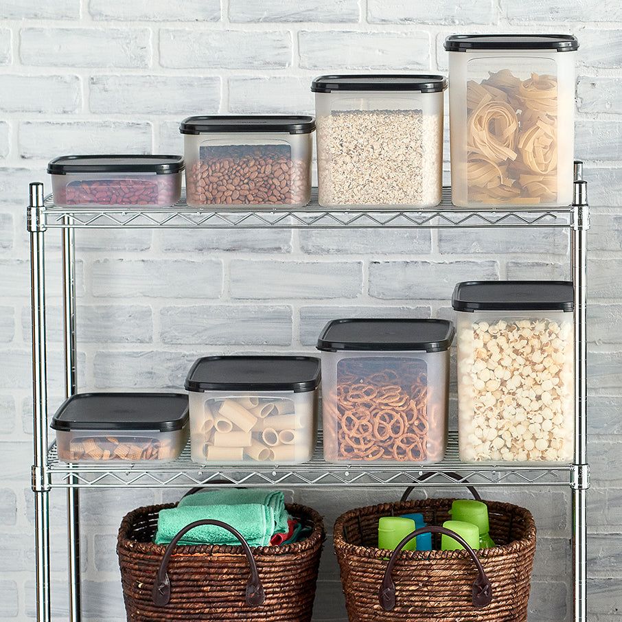 Tupperware Modular Mates Rectangular 1 Black Dry Storage | RFKD83591