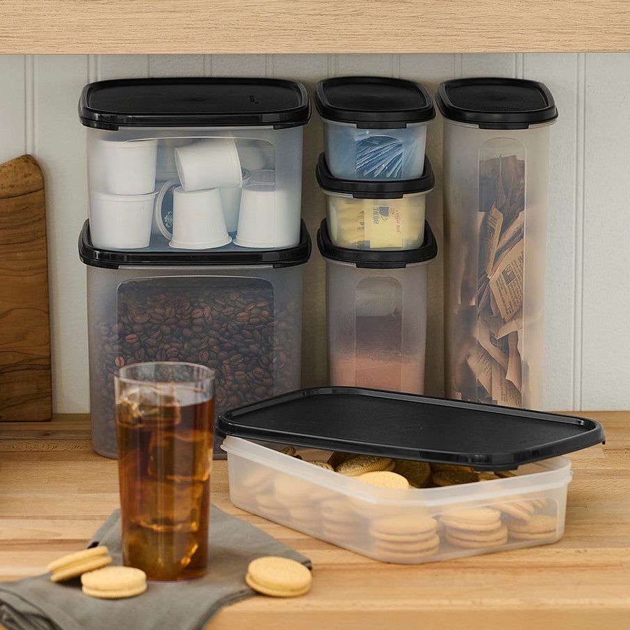 Tupperware Modular Mates Rectangular 1 Black Dry Storage | RFKD83591