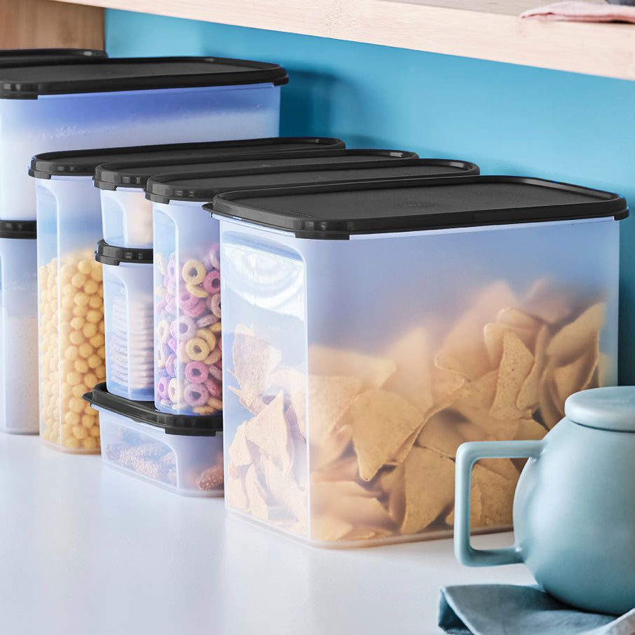 Tupperware Modular Mates Rectangular 4 Black Dry Storage | PNLR46537