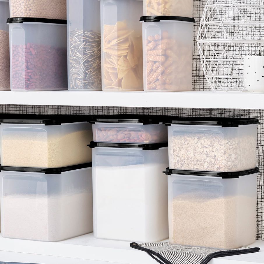 Tupperware Modular Mates Square 1 Black Dry Storage | GHZB65371