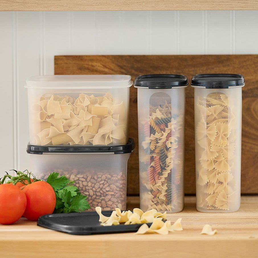 Tupperware Modular Mates Square 2 Black Dry Storage | VTKW85736