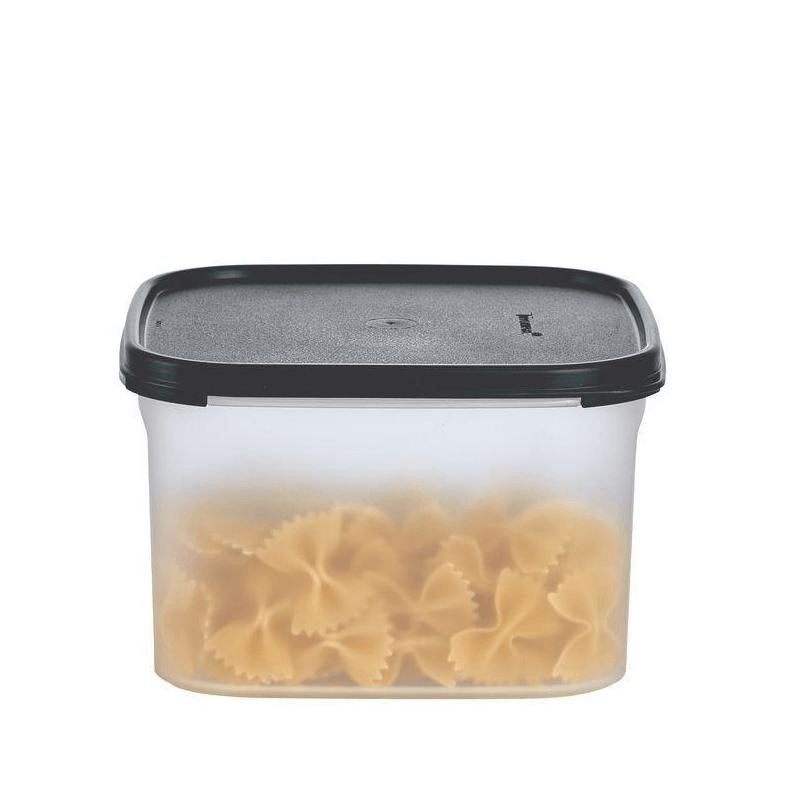 Tupperware Modular Mates Square 2 Black Dry Storage | VTKW85736