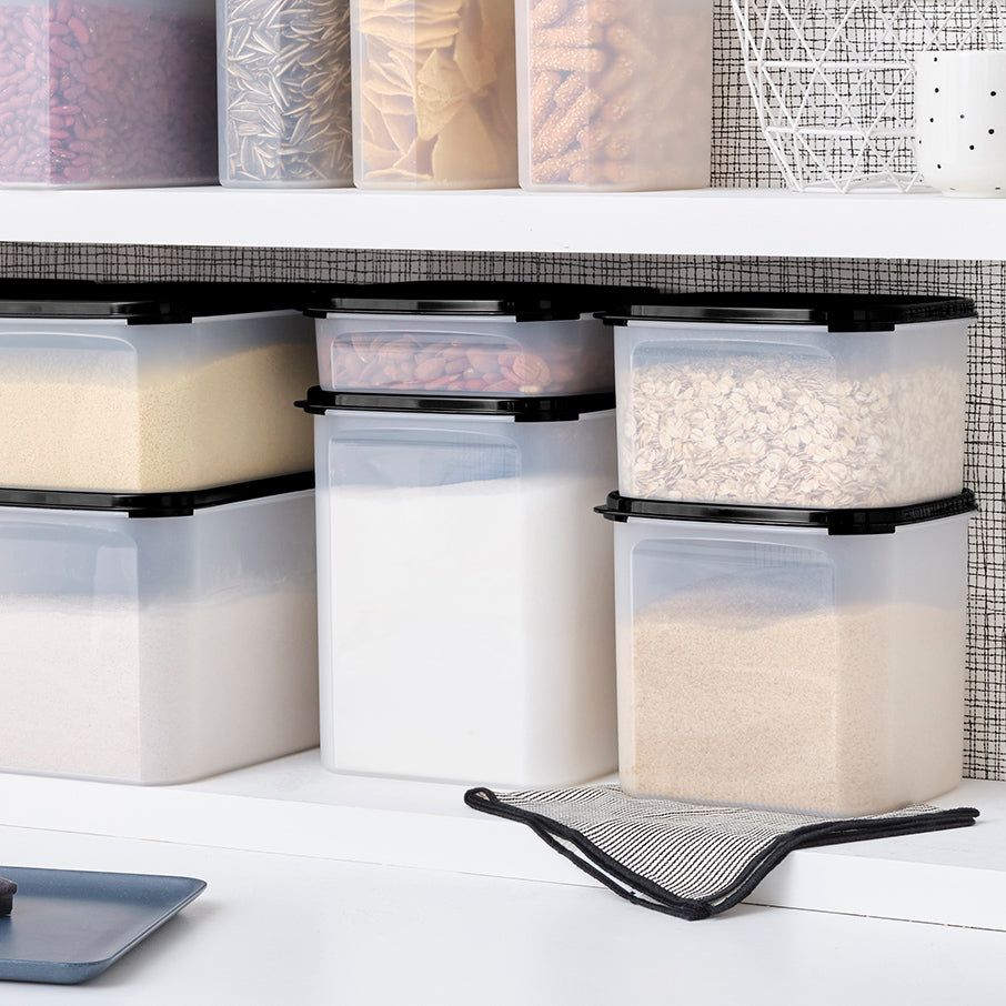 Tupperware Modular Mates Square 3 Black Dry Storage | ZROS29318