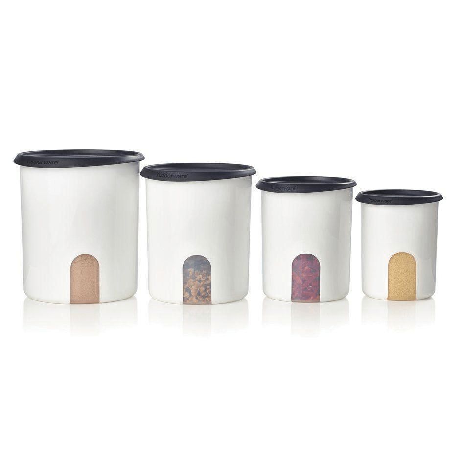 Tupperware One Touch Reminder Canister Set Dry Storage | RNIG60413