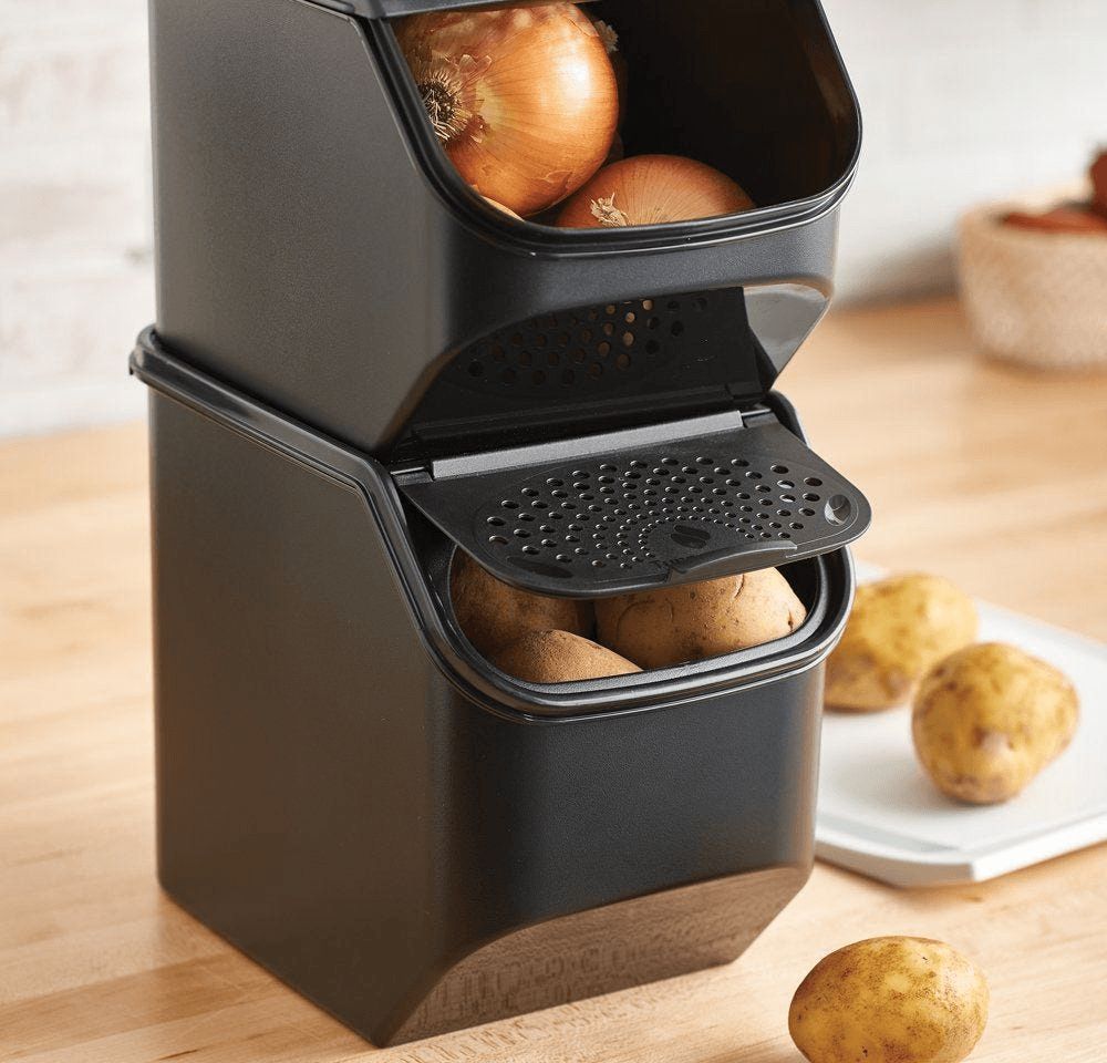 Tupperware Potato Smart Container Black Dry Storage | ONSE46053