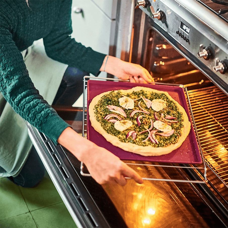 Tupperware Silicone Baking Sheet With Rim Purple Cabbage Oven and Stovetop Cooking | BTRQ69872