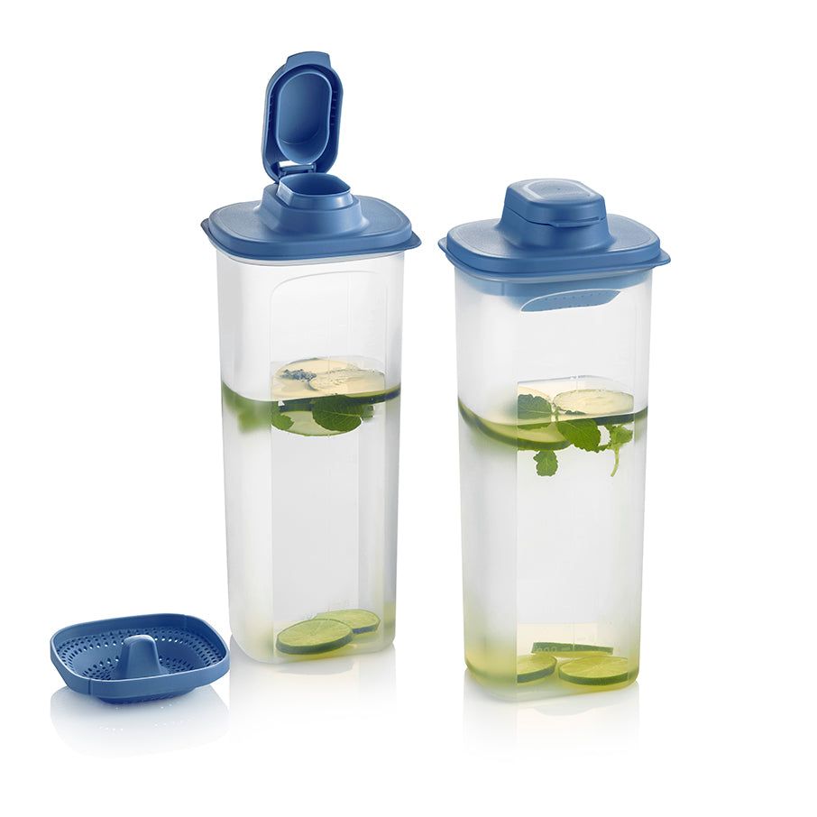 Tupperware Slim Line Pitcher With Strainer Set Dragonfly Drinkware | CQBX02647