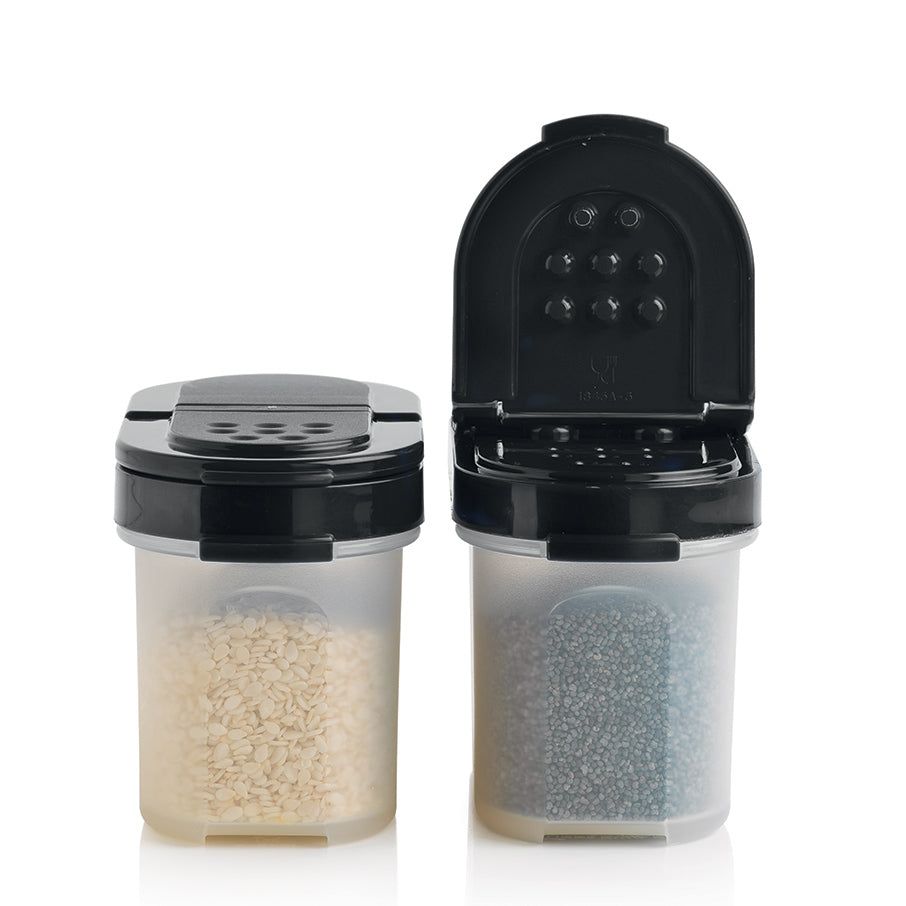 Tupperware Small Spice Shakers Black Dry Storage | BUQC37968