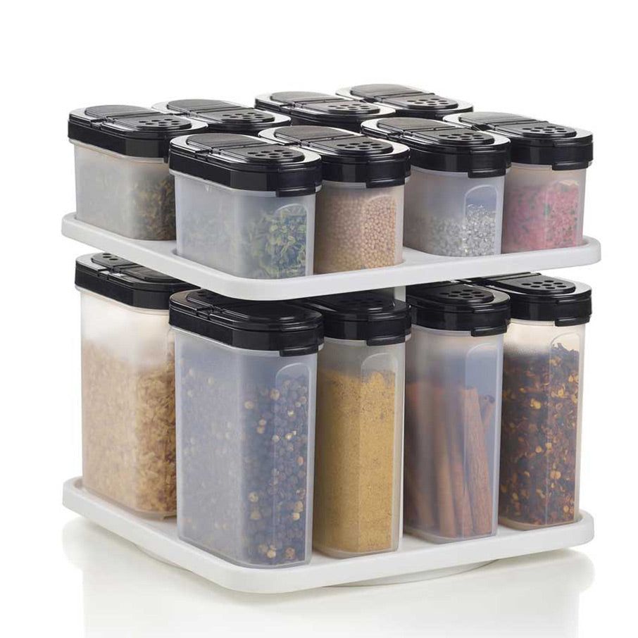 Tupperware Spice Shaker Set With Carousel Dry Storage | KBUN69257