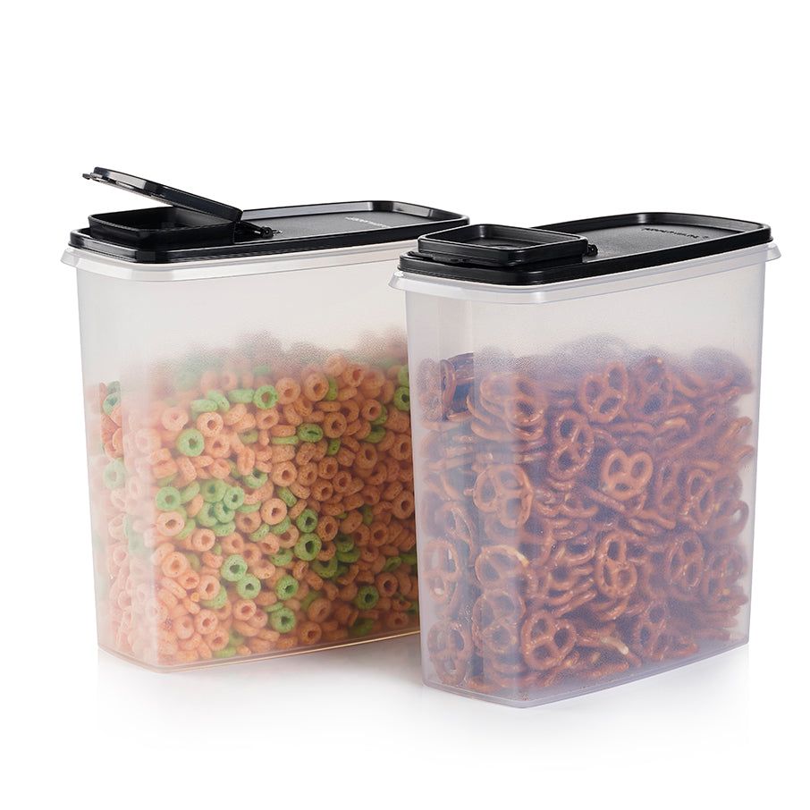 Tupperware Super Cereal Storers Black Dry Storage | OMCX31486