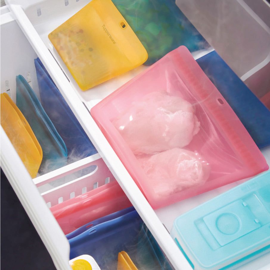 Tupperware The Ultimate Silicone Stand-up Bag Set Freezer Storage | DBEJ75209