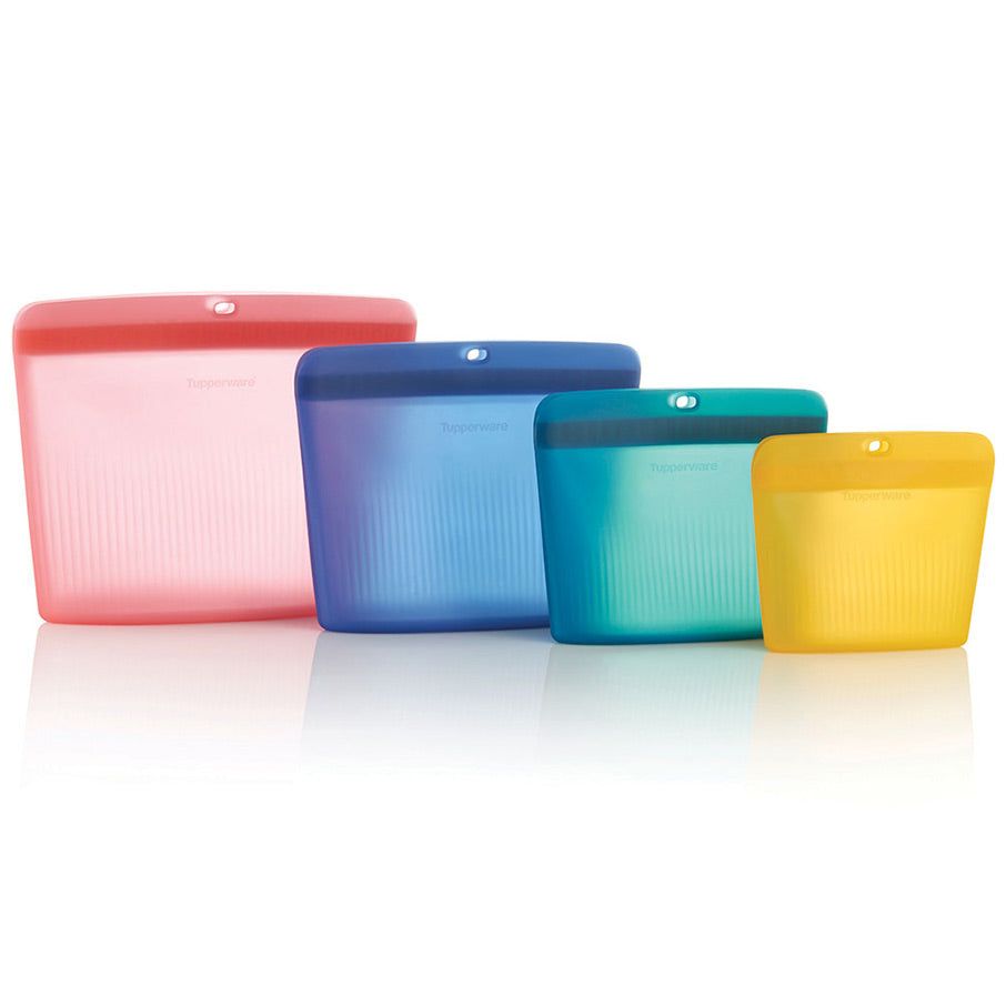 Tupperware The Ultimate Silicone Stand-up Bag Set Freezer Storage | DBEJ75209