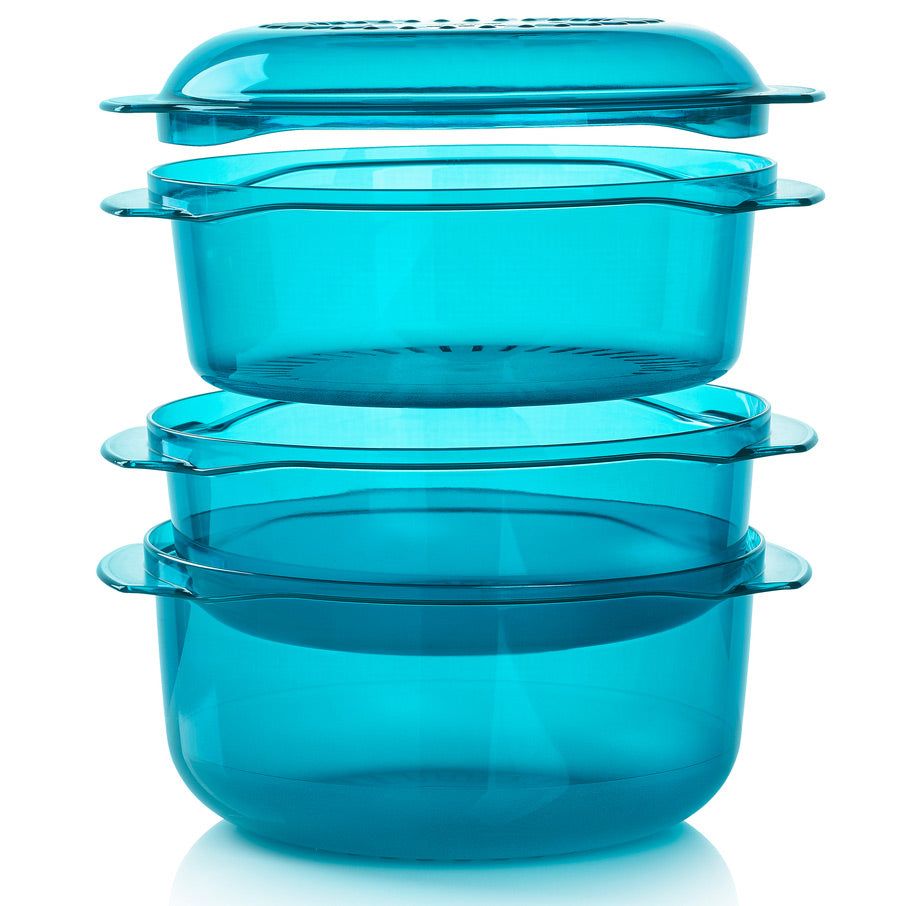 Tupperware Tupperwave Stack Cooker Peacock Microwave Cooking | TEHP04592