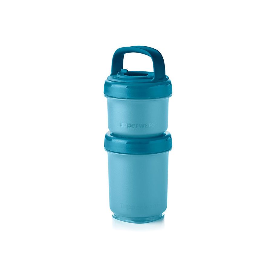 Tupperware Twist N Stack Set Peacock Lunch and Snacks | LVQJ27684