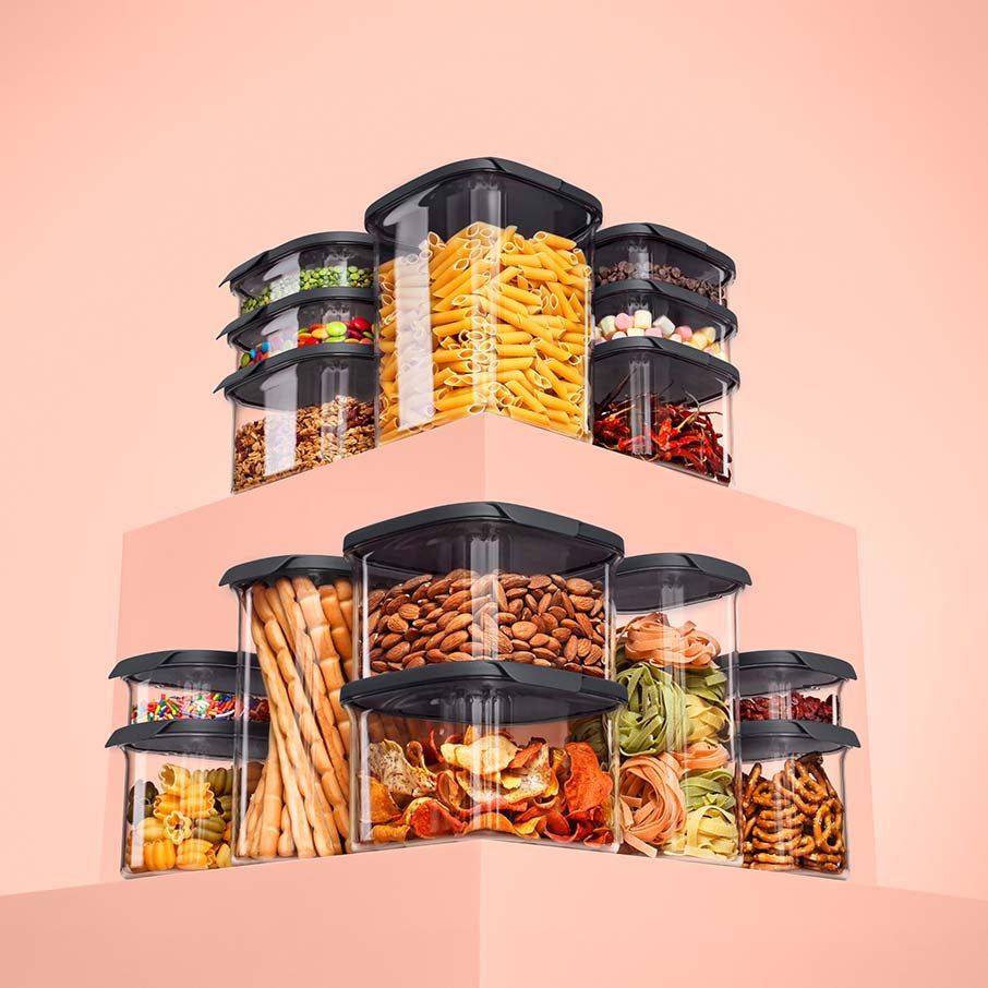 Tupperware Ultra Clear 15-cup/3.6 L Square Dry Storage | XVLY47832