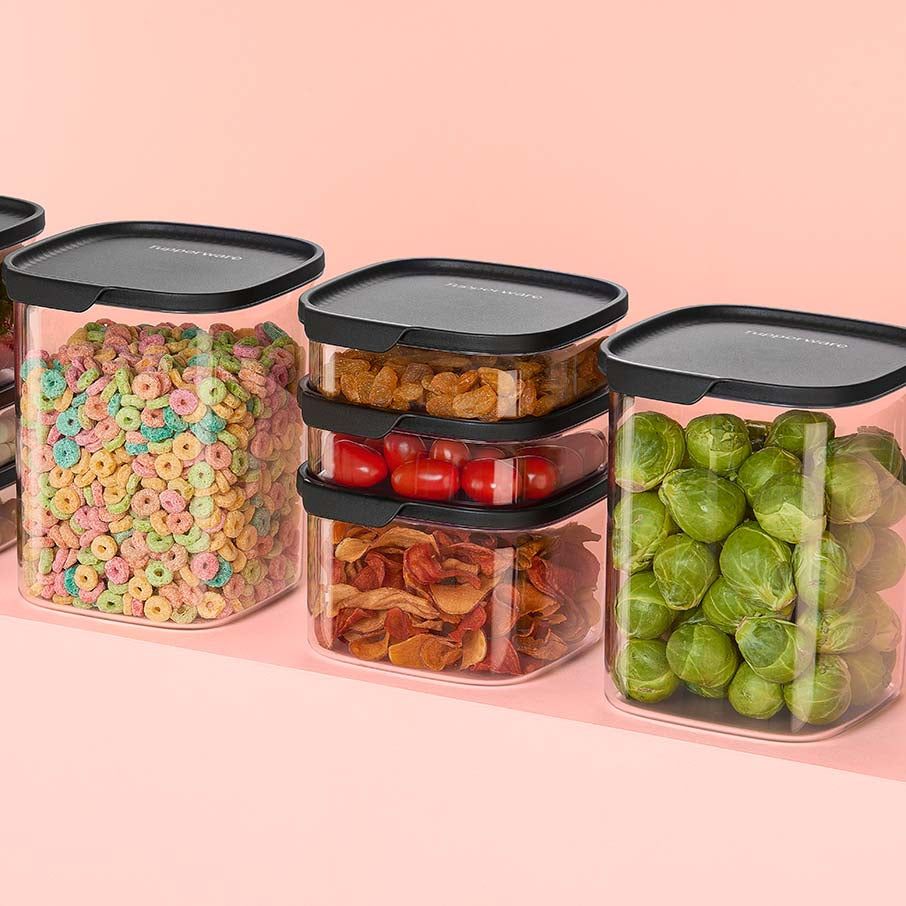 Tupperware Ultra Clear Square 5-pc. Set Cosmos Dry Storage | TWIF25689