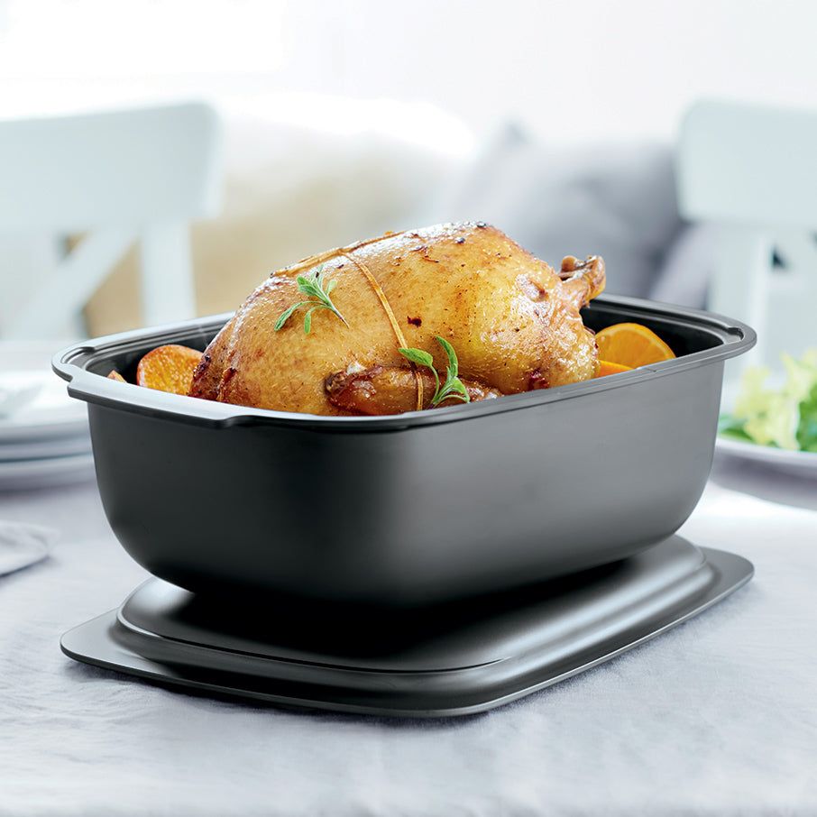 Tupperware Ultrapro 6-qt./5.7 L Roasting Pan With Cover Microwave Cooking | RYVJ54931