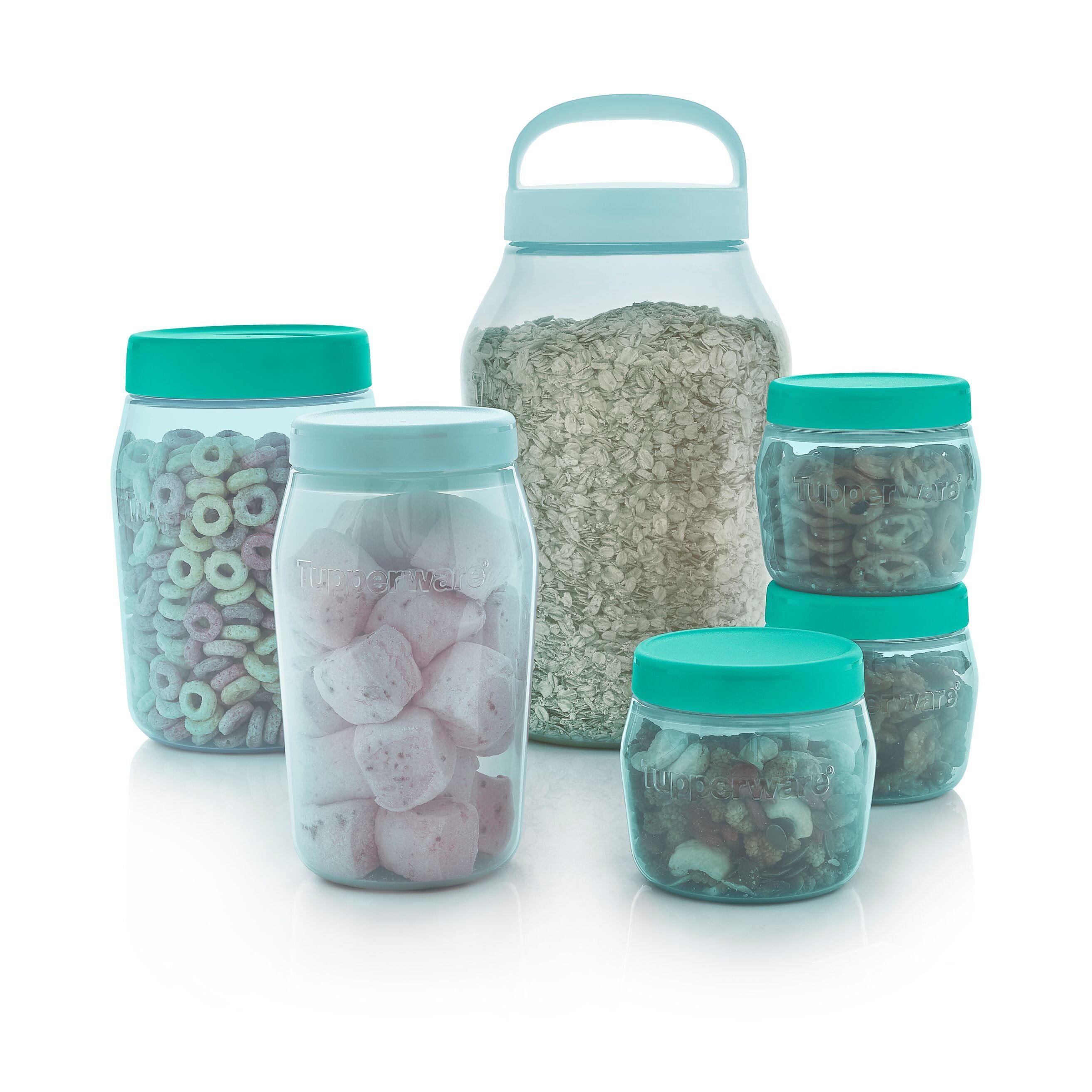 Tupperware Universal Jar 1.5-qt/1.5l With Simple Cover Turquoise Dry Storage | UTHN52481