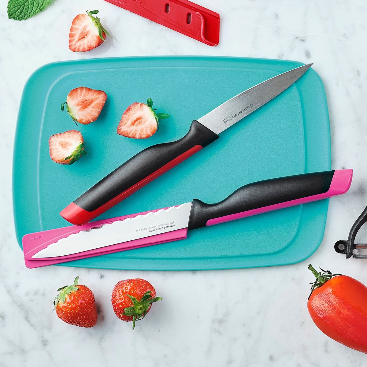 Tupperware Universal Series Utility And Serrated Knife Set Knives | QLMC94187